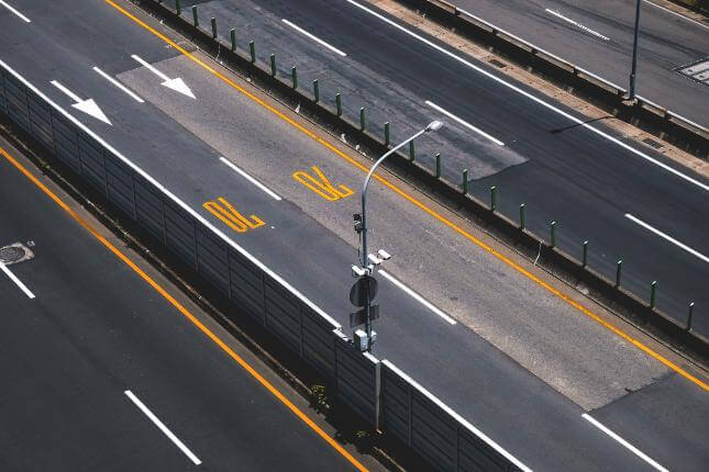 Motorway Line Markings